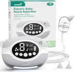 GROWNSY Electric Nose Suction for Baby, Hospital Grade Nasal Aspirator for Baby with 9 Levels Suction, Baby Nose Sucker with Night Light, Nursery Rhyme Soothing Function and Food-Grade Silicone Tips