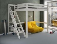 Flair Furnishings Noomi Studio Loft Bed High Sleeper Double - White