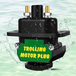 Trolling Motor Plug 027-0004-KIT DC to DC Power Connector, Tolling Motor Quick Connect for Onboard Marine 12V to 48V DC Power Connection With Gaskets, 80 AMP Capacity (L-shaped and Linear)