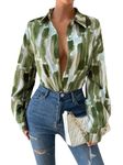 Leriya Fashion Women Oversized Shirt | Summer Shirts for Women | Women Shirt Top | Shirt for Women | Shirt (XX-Large, Green)