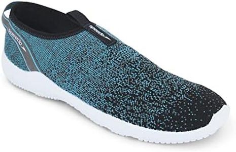 Speedo Men's Water Shoe Surfknit Pro, Speedo Black/Bachelor Button, 14
