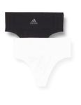 adidas Women's Seamless 2pk Thong Underwear, multicoloured, L