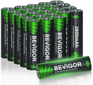 BEVIGOR Rechargeable AA Batteries, 2800mAh High Capacity Double A Batteries 1.2V NiMH Low Self Discharge AA Batteries 24 Count