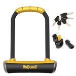 OnGuard Pitbull STD U-Lock, Black, 4.53 X 9.06-Inch