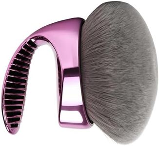 Body Makeup Brush, Blend and Blur Large Kabuki Brush for Body, 4.5 in Extra Large Wide Headed Kabuki Brushes for Self Tanner, Leg Make Up Blending Applicator Provides Effortless Pretty Finish, Purple
