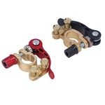 Battery Terminal Clamp Connectors, 2PCS Car Battery Terminal Connector, Quick Disconnect and Release Positive Negative Clamps Power, Terminals & Ends