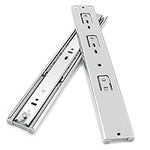 Gobrico Hardware 12-inch 55 lb, 3Folds Hydraulic Soft and Self Close Full Extension Ball Bearing Drawer Slides 1Pair