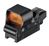 Red Dot Sight, KinZon1x40 Reflex Sight with 2MOA Red Dot 8 Brightness Levels 4 Reticle Patterns, Tactical Scope for Hunting with Picatinny Rail Mount