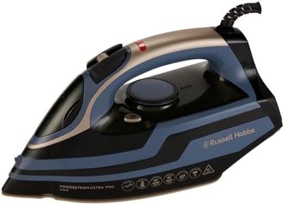 Russell Hobbs Dampfbügeleisen [3100W, 210g Extra-Dampfstoß] Powersteam Ultra Pro​ (Keramik-Quarzsohle,Selbstreinigung,Sprühfunktion,Antikalk&Tropfstopp,70 g/min Variabler Dampf) Bügeleisen 28630-56