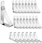 DDUP Table cloth clips 24 Pcs Tablecloth Clips - Heavy Duty Picnic Table Clips, Stainless Steel Table Cloth Cover Clamps, Table Cloth Holders Ideal for Restaurant Picnics Marquees Weddings Party