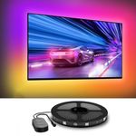 Govee TV LED Backlight, 2.4M RGBIC TV Backlight for 40-50 inch TVs, Smart LED Lights for TV with Bluetooth Wi-Fi & App Control, Works with Alexa & Google Assistant, Music Sync, 76 Scenes