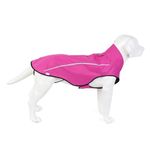 Mile High Life | Dog Raincoat | Adjustable Water Proof Pet Clothes | Lightweight Rain Jacket with Reflective Strip | Easy Step in Closure(L, Hot Pink)