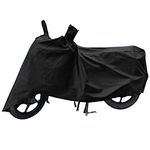 Shelter hub Enterprises - Revolt Motors RV 400 UV Protection - Dustproof | Water Resistant | Scratch Proof | Sun Protection Full Black Bike/Scooty Body Cover with Mirror Pockets & Lock Belt ( Black )