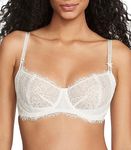 Victoria's Secret Women's Dream Angels Wicked Unlined Balconette Bra, Bras for Women (32A-38DDD), Coconut White, 16DDD