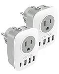 [2-Pack] Type E/F Plug Adapter, VIN