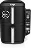 Ninja Double Stack Air Fryer, Vertical Dual Drawer Air Fryer with 4 cooking levels, 2 Drawers and 2 Racks, Space Saving Design, 7.6L Capacity, 6 Cooking Functions, 6 Portions, Black SL300UK
