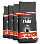 Der-Franz Espresso Coffee, whole bean, 4 x 1000 g