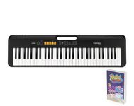 Casio CT-S100AD 61 Key Portable Electronic Keyboard in Black with AC Adapter Included Black and Rhythm Warriors animated online lessons