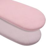 babytino Muslin Bassinet Sheet for Baby Boy and Girl,Super Soft Bedside Bassinet Sheets Fitted for Oval, Rectangle and Hourglass Mattress Pad, Breathable and Wash Machine Sheets, 2 Pack