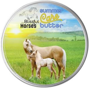 The Blissful Horses Summer Care Sun Butter, Gentle Horse Sunscreen, Easy-to-Apply Equine Sunblock Solution, Must-Have Horse Essentials for All Day Sun Protection, 4 oz.