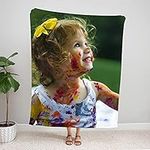 Canvas Art Rocks Personalised Photo Blanket Throw | Customised Blanket with photos (150cm x 100cm)