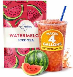 HTeaO Iced Tea Sachets (Watermelon Black Tea), Make Real Texas-Style Tea in 5 Minutes, 4 Gallons Per Package (Pack Of 8 Sachet Bags)