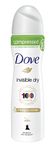 Dove Invisible Dry Deodorant Spray Compressed Antiperspirant Protects 48 Hours Against Body Odour and Underarm Wetness 75 ml Pack of 6