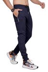 RynoGear Regular Fit Super Stretchable Track Pant for Men Navy Blue