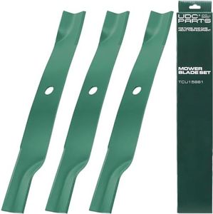 UDC Parts TCU15881 High Lift Blades Replacement for John Deere 60 Inch UC15158 Ztrak Z915E Z994R Z955R Z955R Z965M EZtrak Z665 X710 X730 X738 X739 X744 X748 X749 Quik-trak Q820M Q850M Q850R / 3 Pack