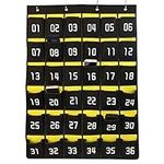 Hanging Numbered Pocket Charts Classroom Wall Cell Phone Holder Organiser Wall Storage Bag