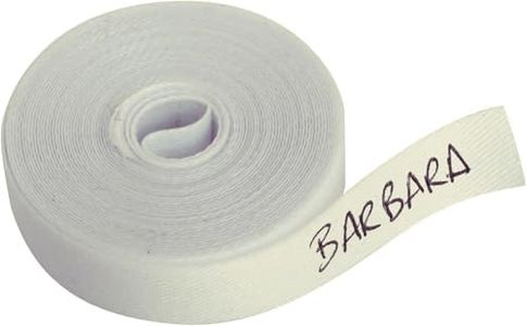 Write On Tape White. Iron on Fabric Labels. Without Pen