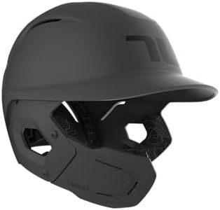 TUCCI Potenza Batting Helmet with Jaw Flap, S/M, Matte Gray, Left-Handed Hitter