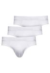 Jockey Cotton+ Brief 3Pack, White, XL