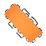 Simple Folding Stretcher, ANGGREK Home Folding Stretcher Simple Portable Transport Unit Carrying Bag with 12 Handles for Emergency Work