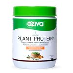 OZiva Bioactive Plant Protein (Chocolate) 500g | 25g Protein,5.5 BCAA| Pea Isolate| Plant based Protein Powder for Women & Men | Essential Amino Acids| Vegan Protein supplement, Clean, Sugar free.