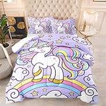 Axolotl Rainbow Unicorn Bedding Set
