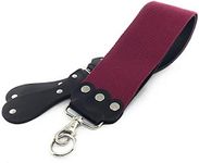 G.B.S Ultra Wide Straight Razor Strop Handmade Barber Leather Razor Strop for Sharpening Razor, & Tools Dual Sharpening Strap in Black and Maroon with Fine Edges blade 3" x 26" for Men