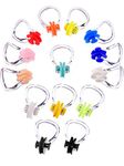 Hicarer 14 Pieces Nose Clip Swimming Nose Plug Swim Nose Protector for Swimming (14 Colors)