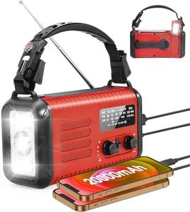 Hand Crank Emergency Radio 20000mAh AM FM NOAA Weather Radio