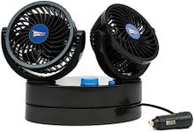 Streetwize – Portable Twin Cyclone Oscillating 12v Car Fan | Dual Speed with On/Off Button | 360° Degree Fan | Ideal For: Cars, Van, 4x4's, Caravans and Motorhome's SWCF5