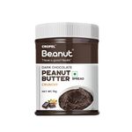 Beanut Dark Choclate Peanut Butter Crunchy - 1kg,100% Pure Roasted peanuts, Gluten & Cholesterol Free, Vegan, High in Protein, Nut Butter, Peanut Butter