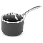 Calphalon 1948281 Signature Hard Anodized Nonstick Covered Sauce Pan, 2 Quart, Black