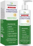 Folliculitis Itch Relief Conditioner: Tea Tree Oil & Moroccan Argan Oil - Deep Hydration & Repair - Nourishes, Smooths, Restores Shine - Safe for Dry or Damaged Hair-11.84 oz