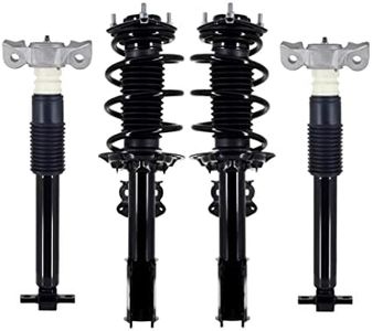 PM Auto Set Front Quick Complete Strut-Coil Spring-Rear Complete Shock For 2015-2017 Ford Mustang 2.3L