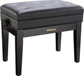 Roland Rpb-400Pe Piano Bench with Cushioned Vinyl Seat, Polished Ebony