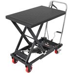 VEVOR DJYYSJPTCHS4JSQNF Hydraulic Lift Table Cart, Black