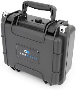 CASEMATIX 11 inch Waterproof Airtight Marine Fishfinder Case Compatible with Garmin Striker 4 Gps Fish Finder, Plus 4cv and More Fish Finders and Depth Finders For Boats - Includes Case Only