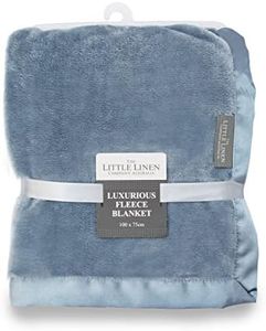 The Little Linen Company (TLLC) Luxurious Baby Blanket - Carolina Blue (LLLFSB4040)