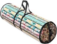 ZOBER Wrapping Paper Storage Containers - 40 Inch Gift Wrapping Organizer Storage - Fits 25 Standard Rolls of Wrapping Paper - Waterproof