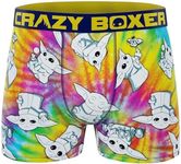 CRAZYBOXER Men's Underwear Mandalorian Gift Box Stretch Breathable Boxer Brief Anti-irritation, Tieanddyechild, Medium